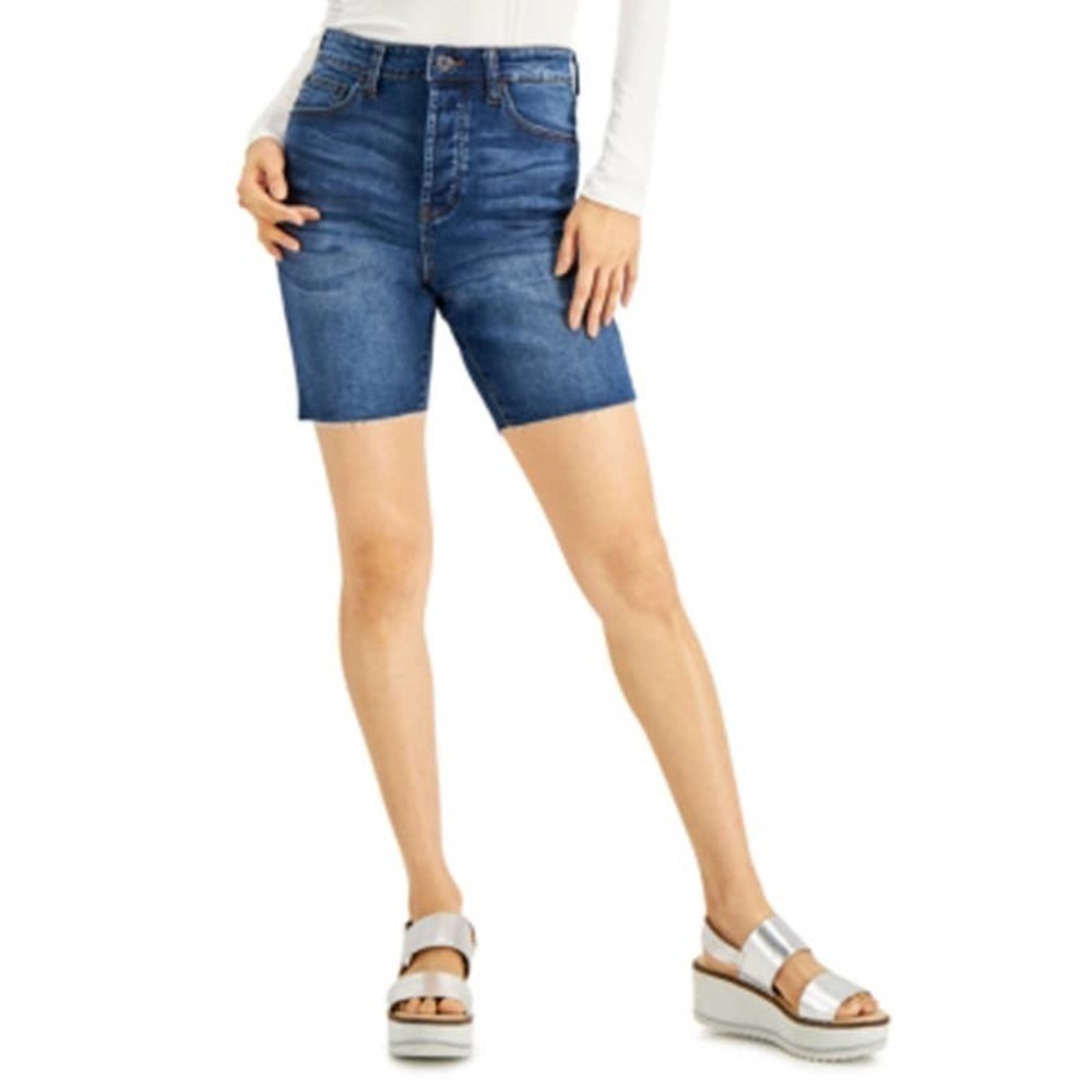 JR535 Celebrity Pink JBlue uniors' Frayed Distressed Bermuda Shorts Size 3